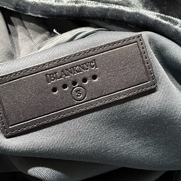 Blank NYC Crushed Velvet Moto Jacket | Draped Zip Up Blazer | Size S - Picture 9 of 12